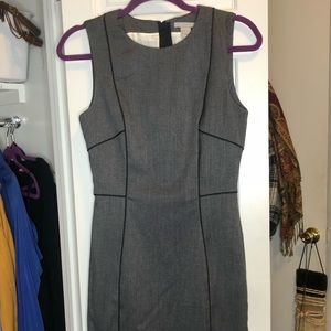 Grey professional tight fitting dress